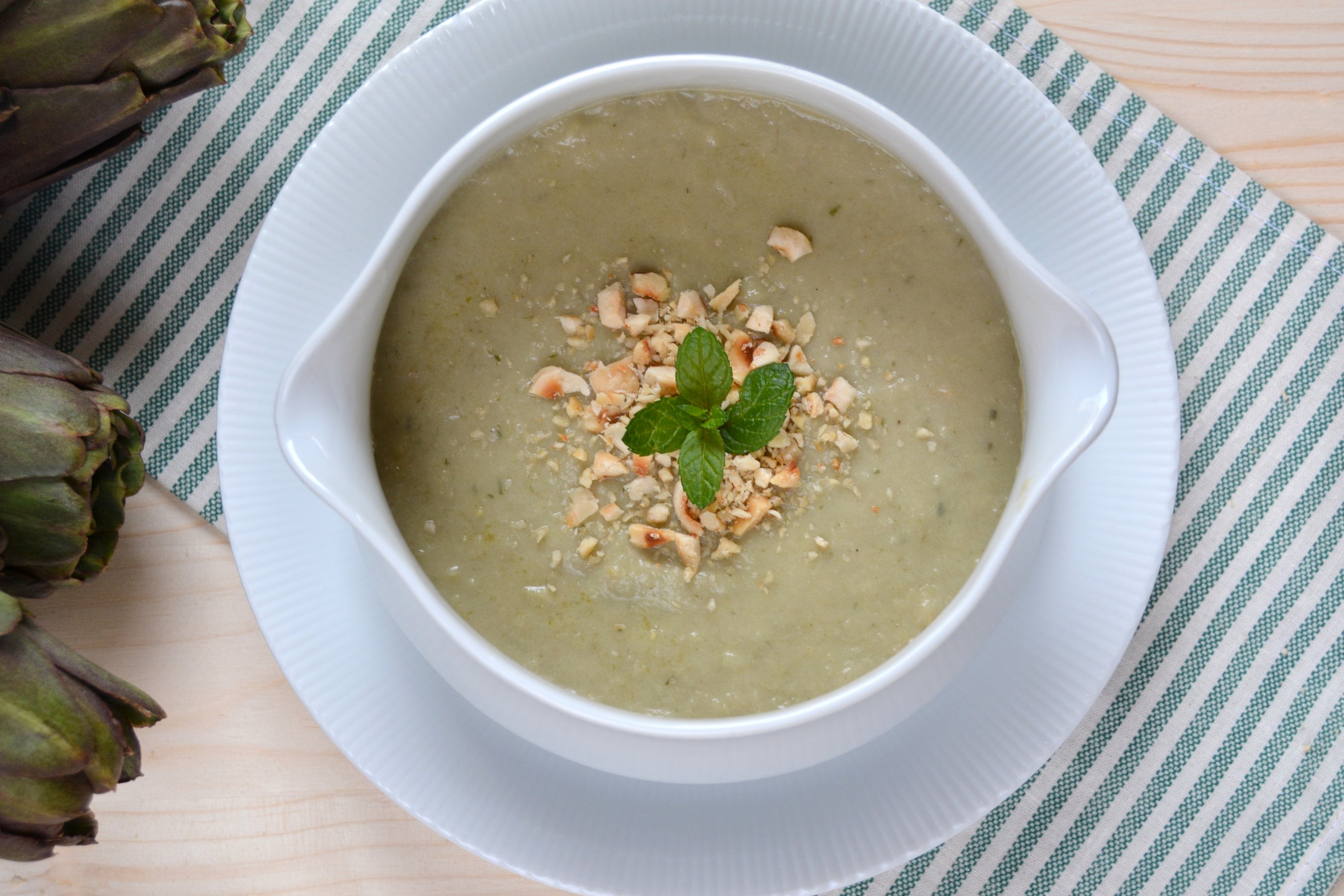 CREMA DI CARCIOFI FINOCCHI E MENTA