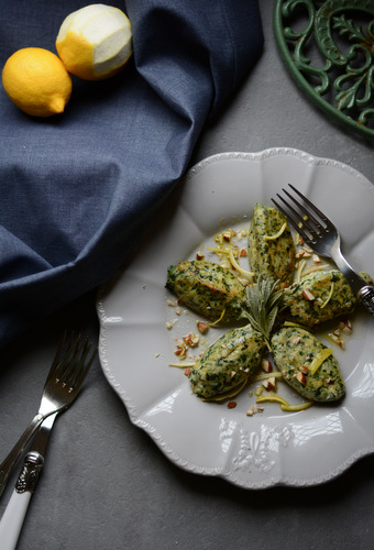 Gnudi ricotta e erbette